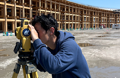 土地高低測量イメージ